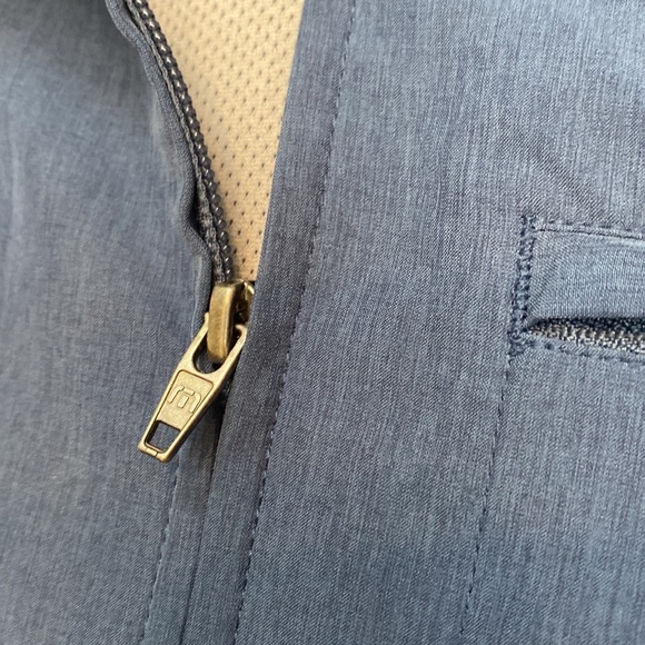 Travis Mathew Stormchaser Lightweight Windbreaker Jacket Golf full zip Blue‎ - Picture 8 of 16